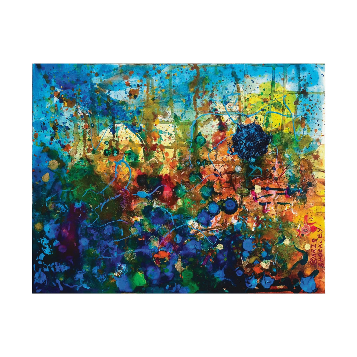 Dissolution and Rebirth - Textured Watercolor Matte Posters