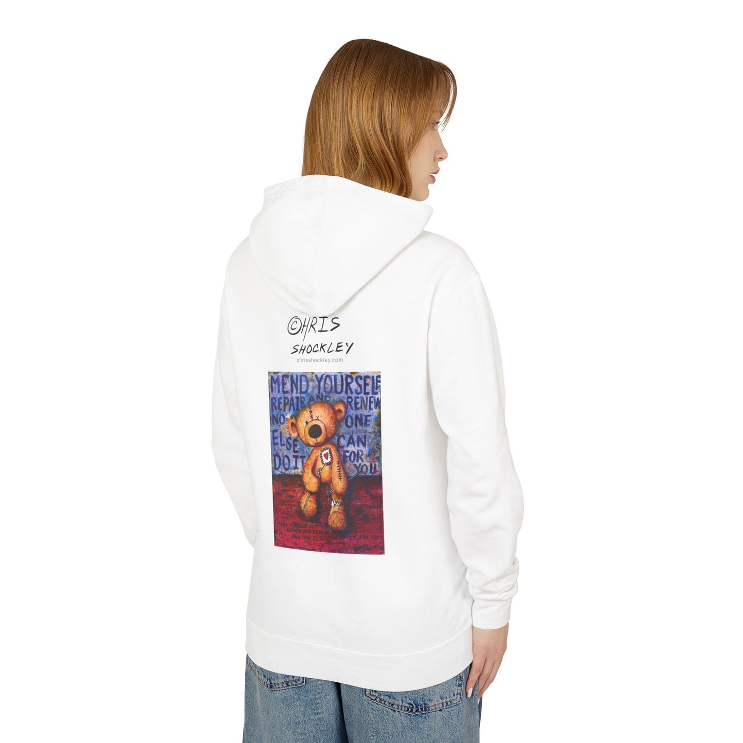 Mend yourself. Repair and renew. No one else can do it for you. - Lightweight Hoodie