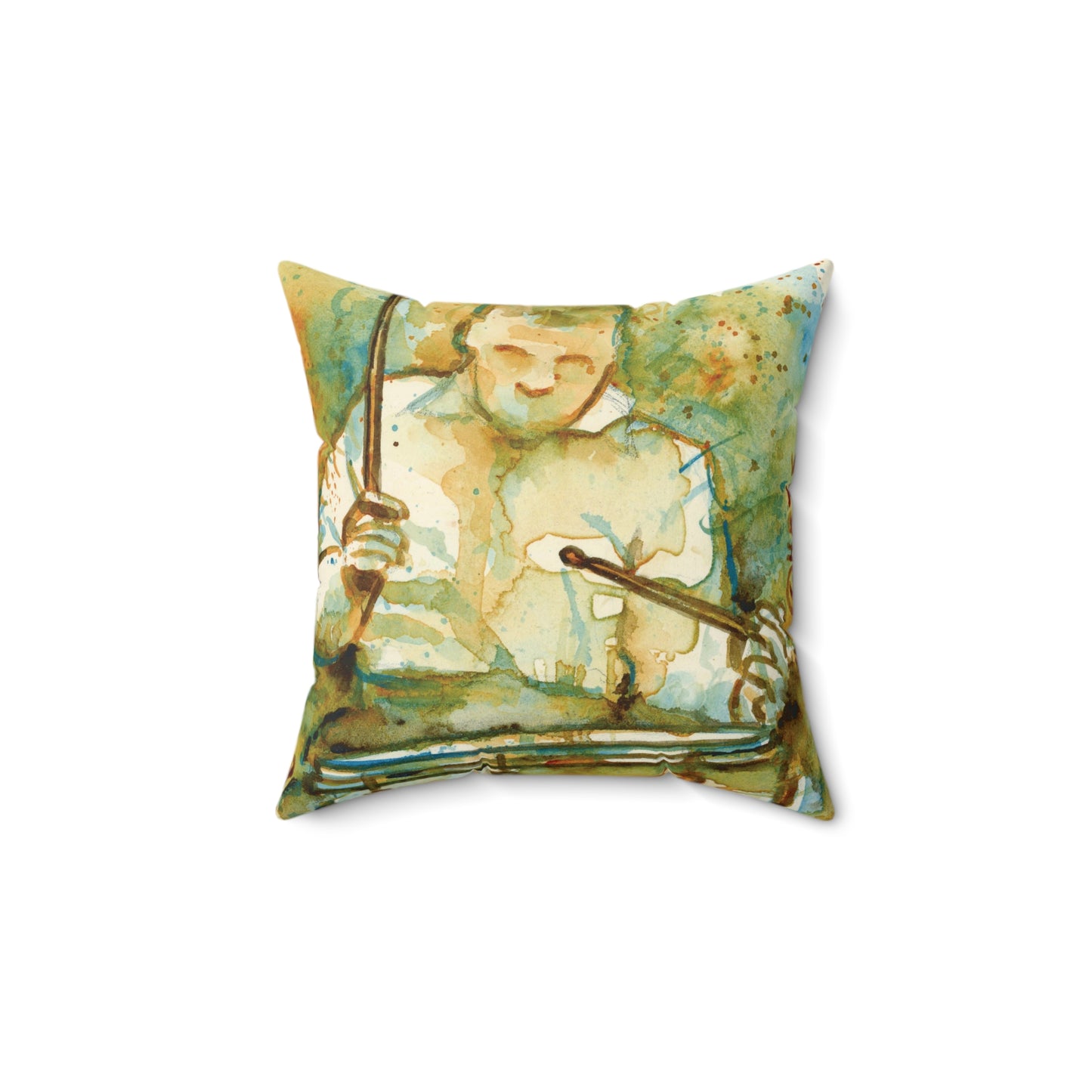 Burning - Spun Polyester Square Pillow