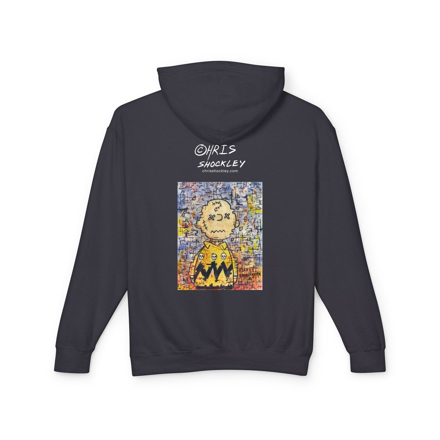 Stitchy Glitchy Brown - Lightweight Hoodie