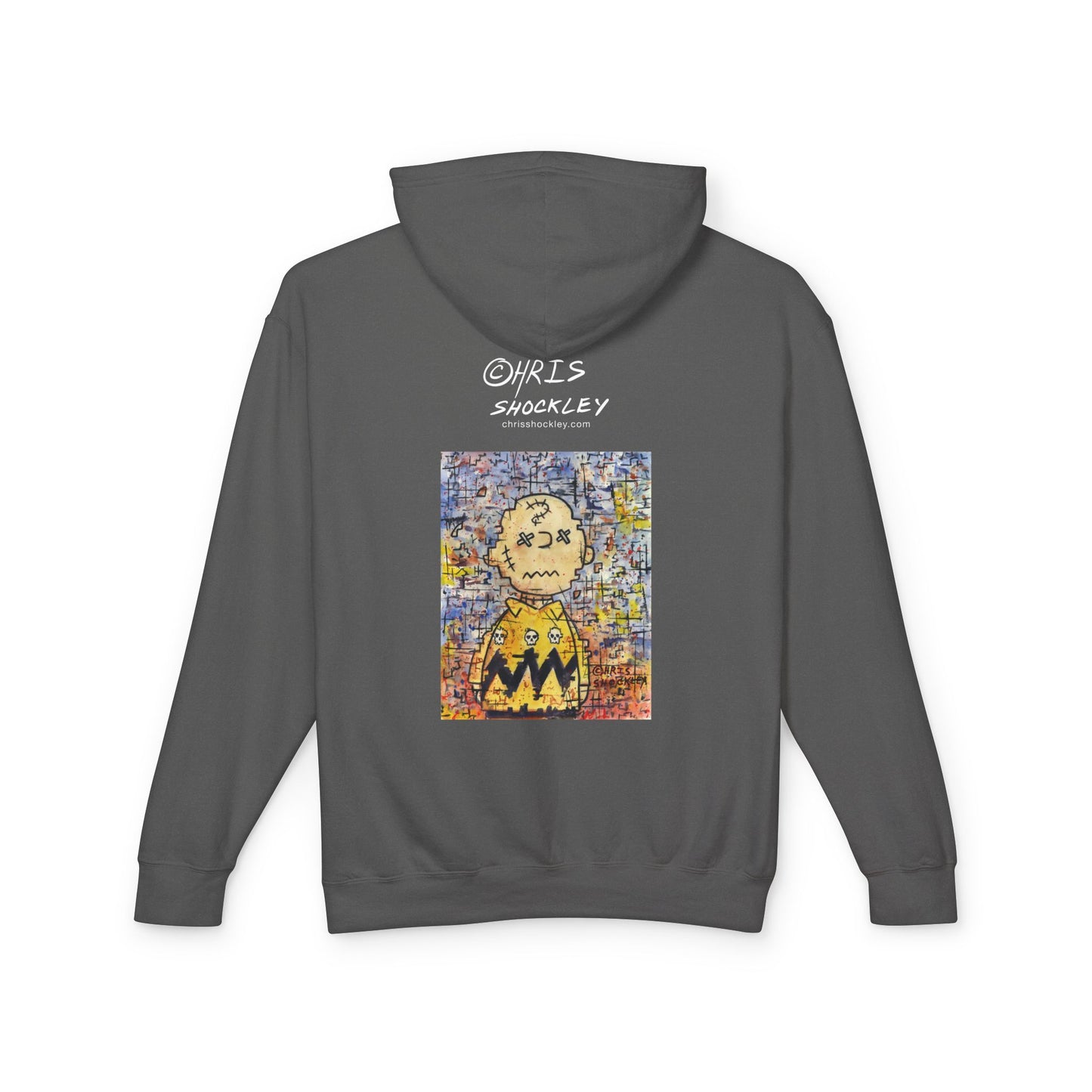 Stitchy Glitchy Brown - Lightweight Hoodie