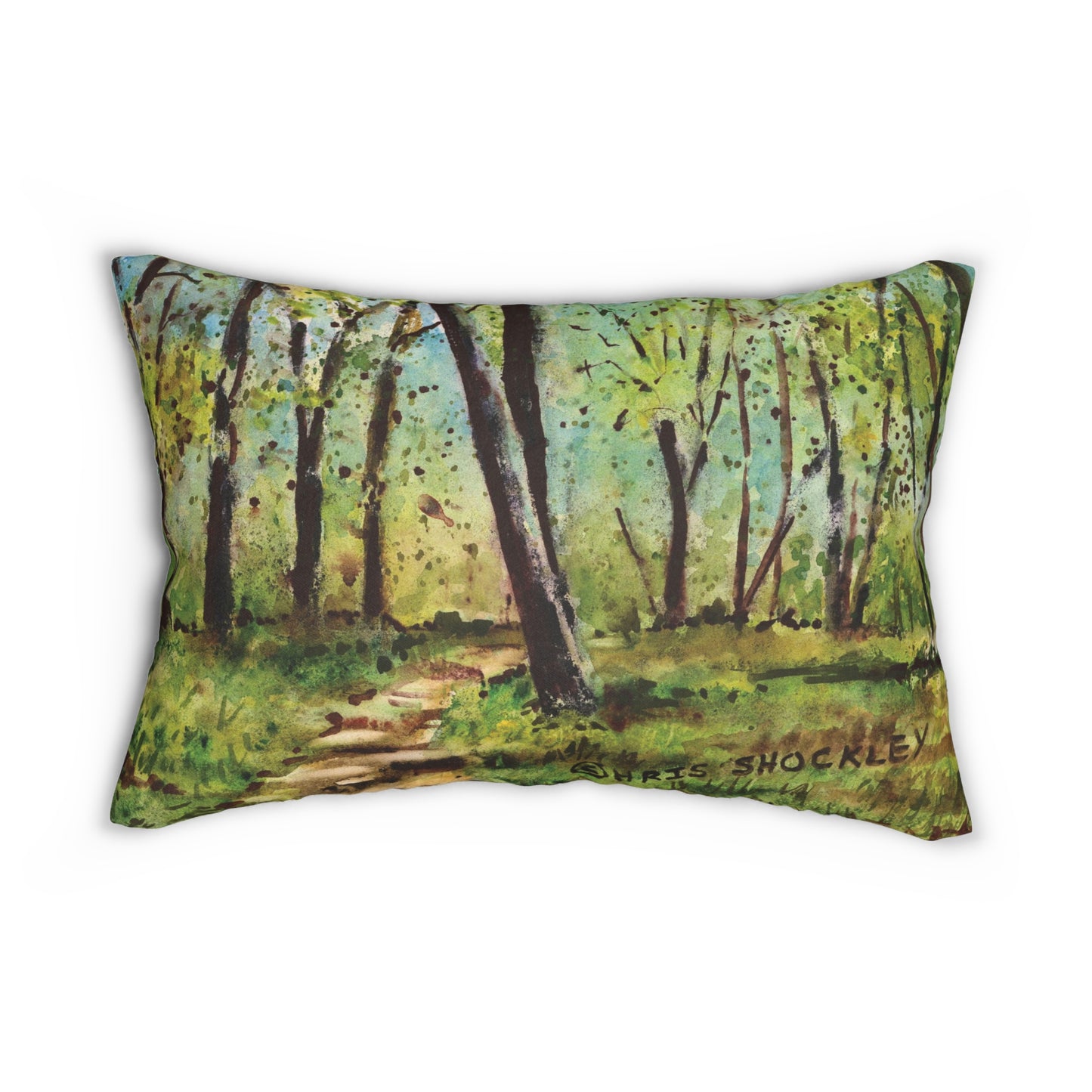 UNTITLED LANDSCAPE 2 - Spun Polyester Lumbar Pillow
