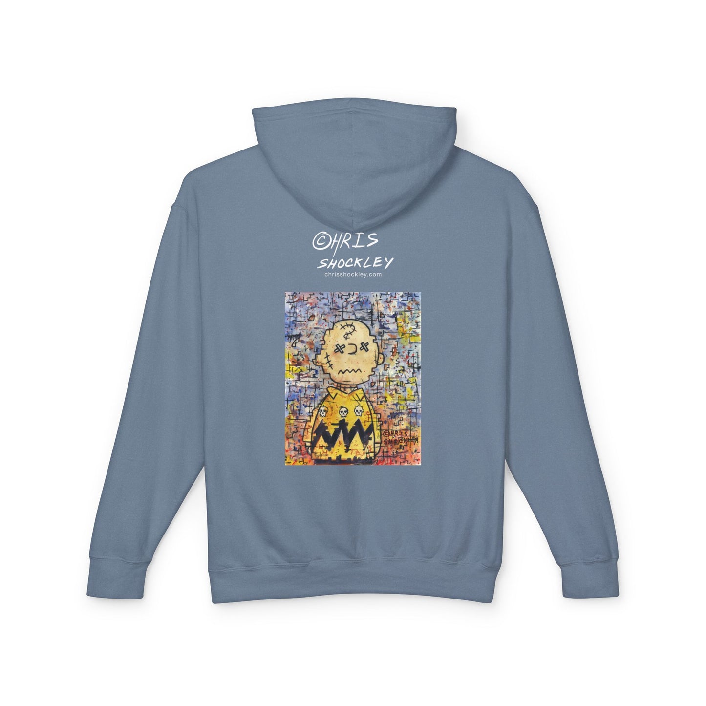 Stitchy Glitchy Brown - Lightweight Hoodie