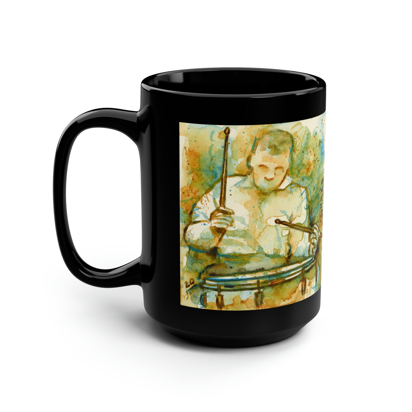 Burning - Black Mug, 15oz