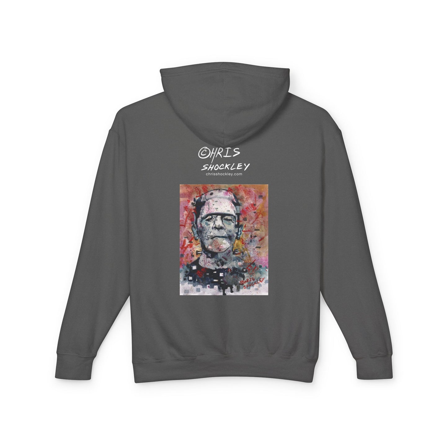 Glitch Monster (Frankenstein) Graphic Lightweight Hoodie for Horror Fans