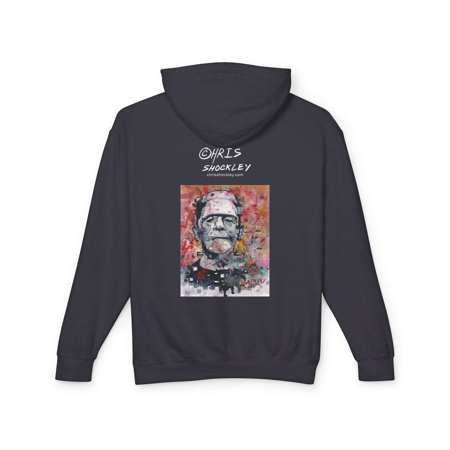 Glitch Monster (Frankenstein) Graphic Lightweight Hoodie for Horror Fans