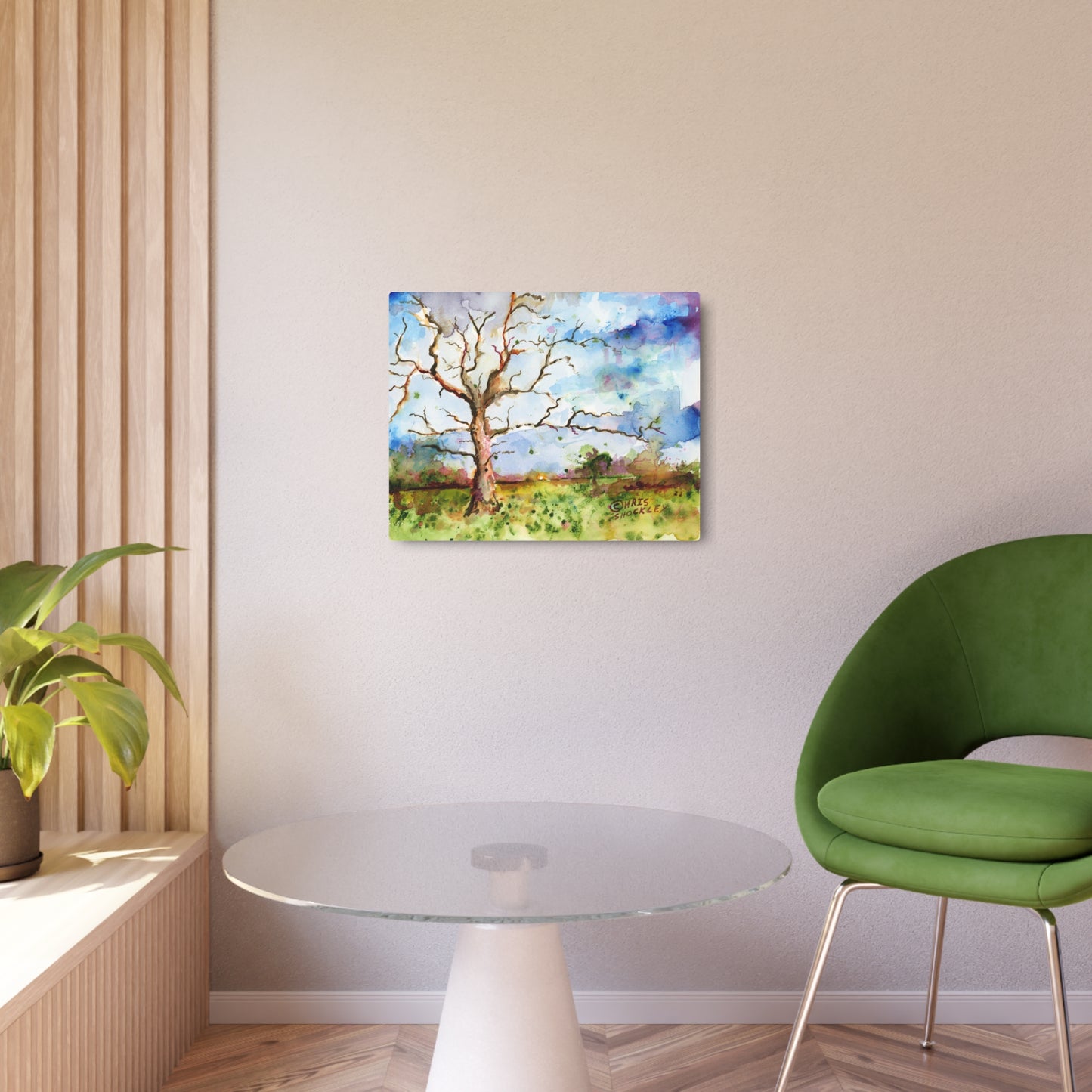 In the learning stands a boxer - Metal Art Print