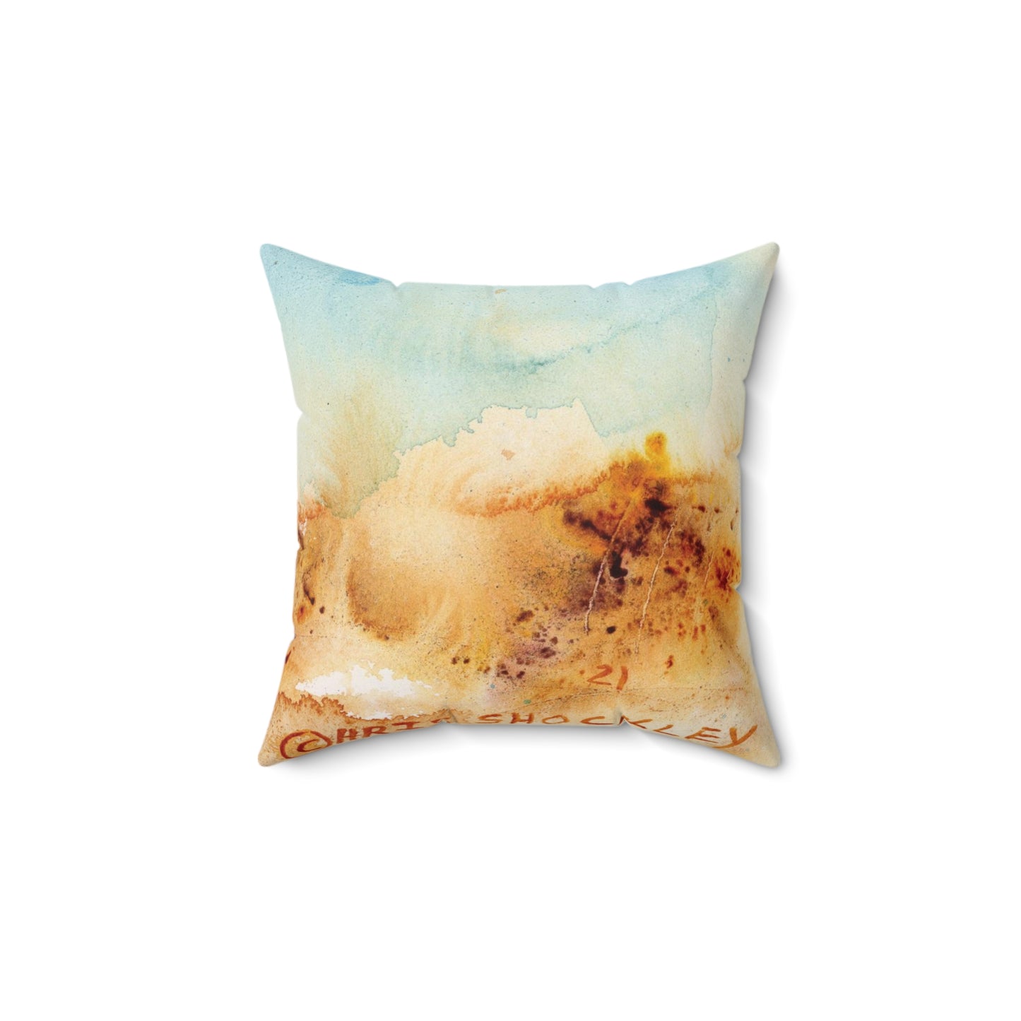 Golden Ghost - Spun Polyester Square Pillow