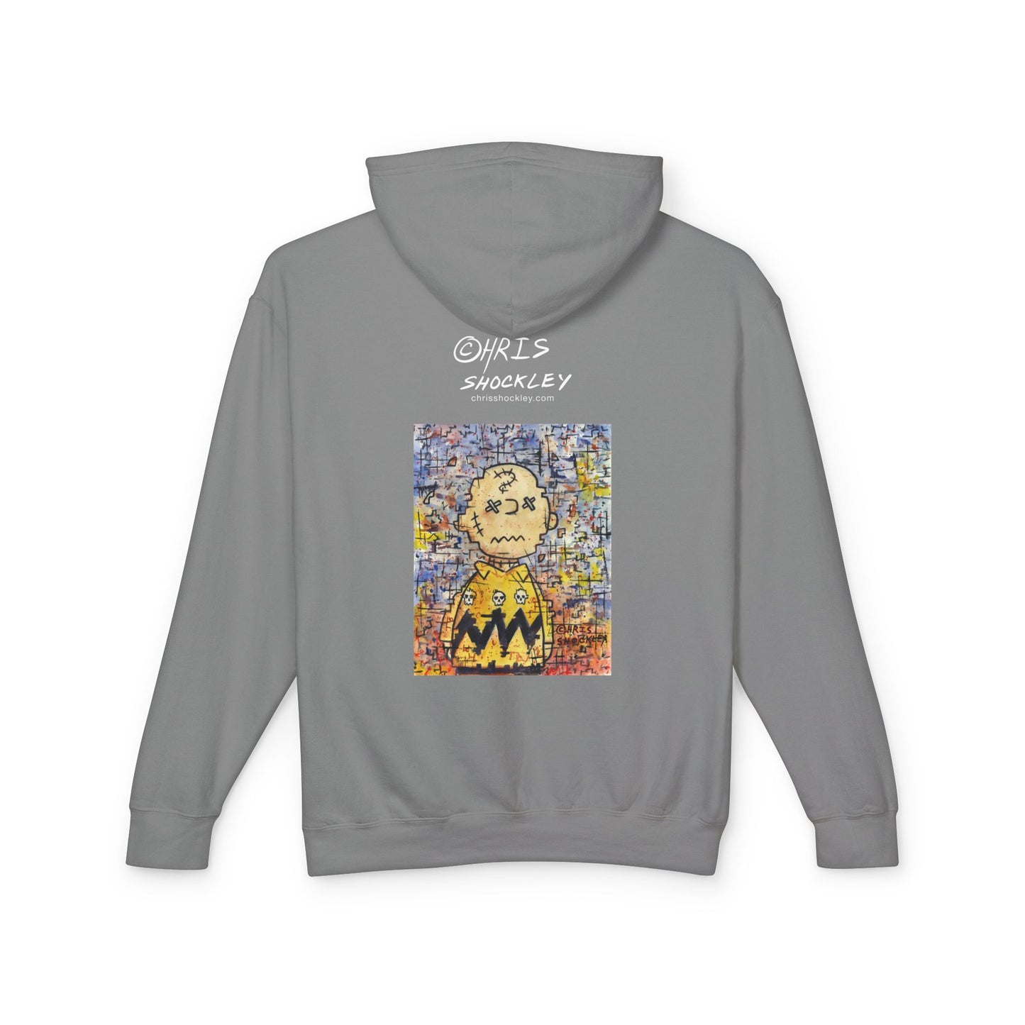 Stitchy Glitchy Brown - Lightweight Hoodie
