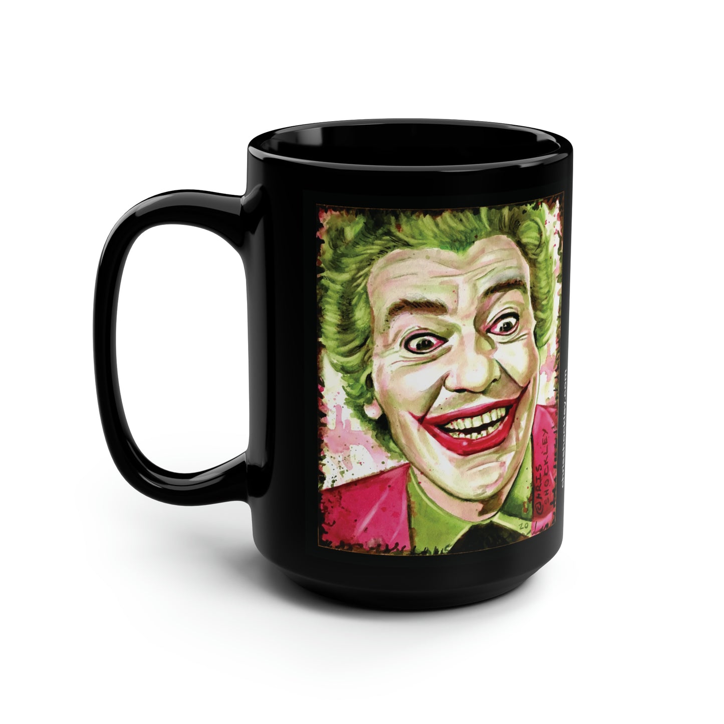 A JOKE A DAY KEEPS THE GLOOM AWAY - Black Mug, 15oz