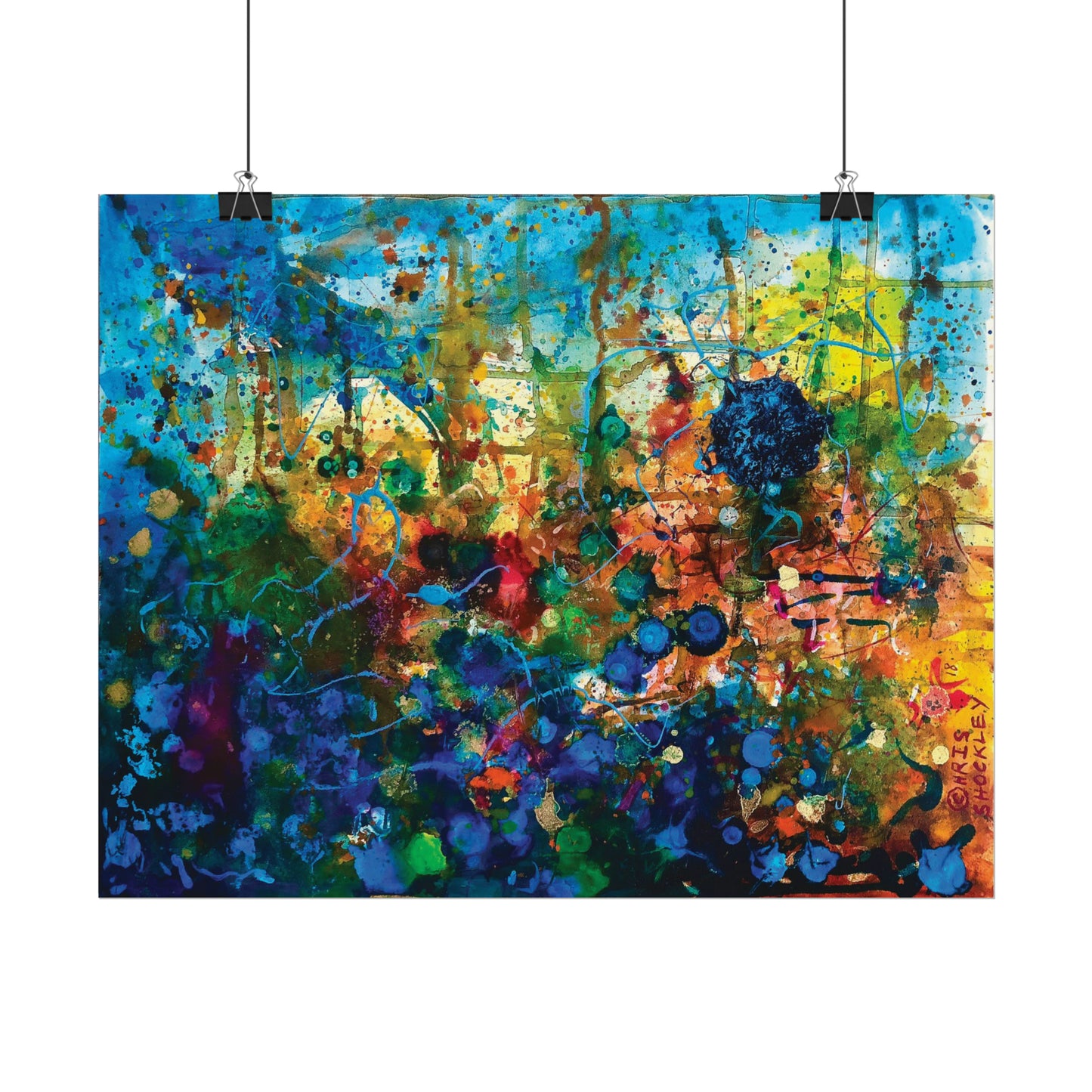 Dissolution and Rebirth - Textured Watercolor Matte Posters