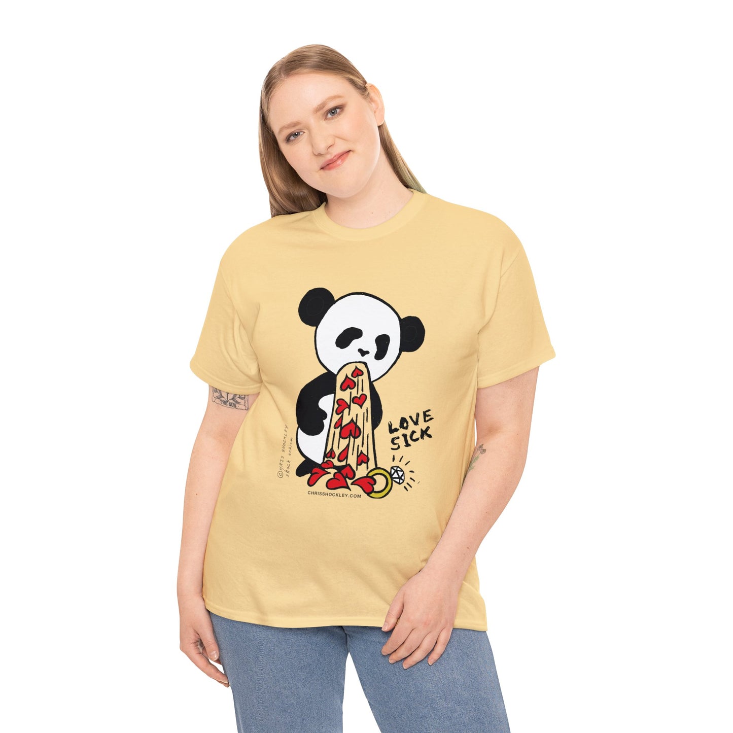 Love Sick Panda - Unisex Heavy Cotton Tee