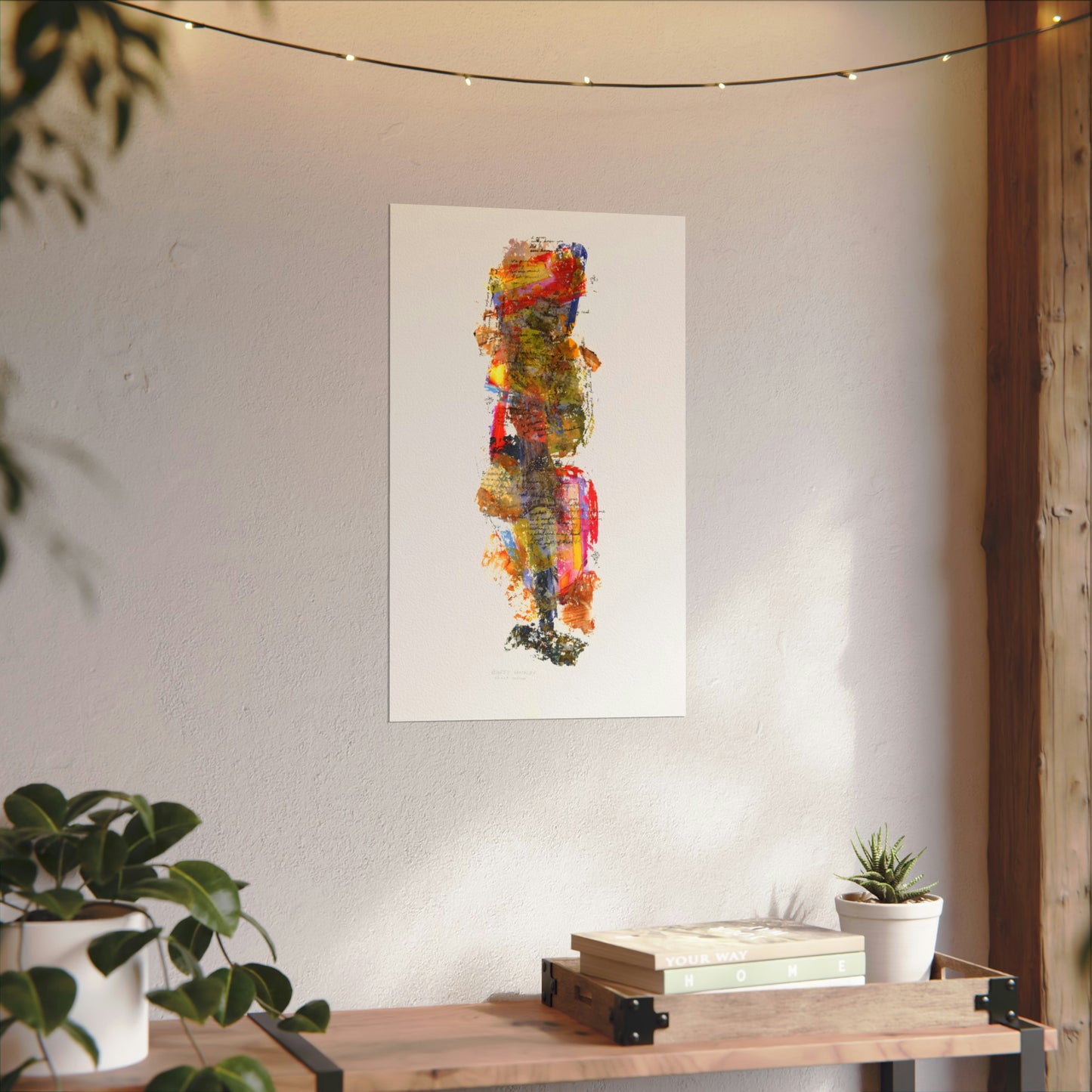 A Tear Cycles Through 3 - Textured Watercolor Matte Print