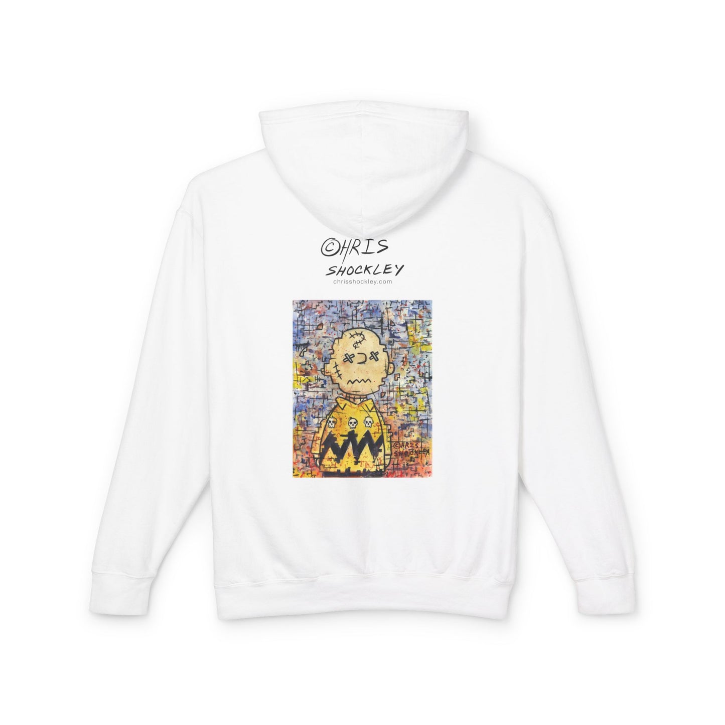 Stitchy Glitchy Brown - Lightweight Hoodie