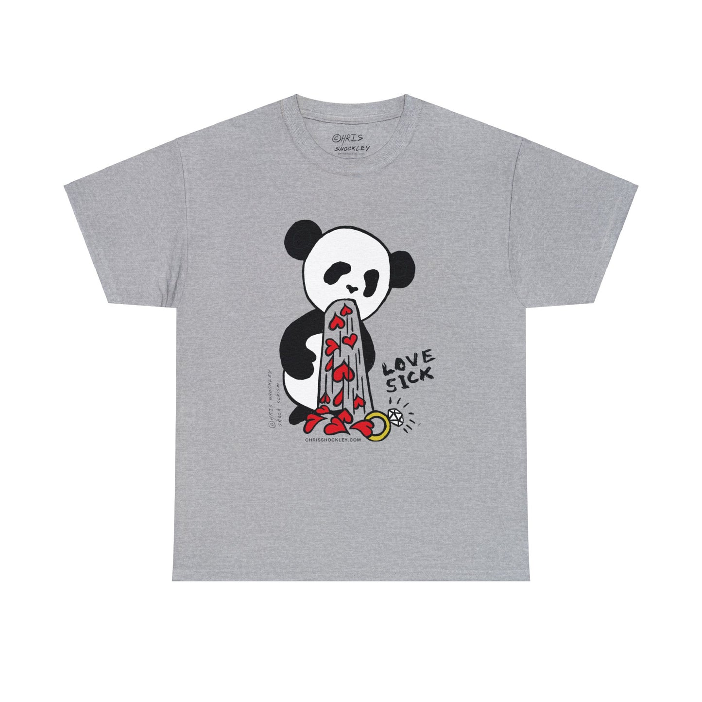Love Sick Panda - Unisex Heavy Cotton Tee
