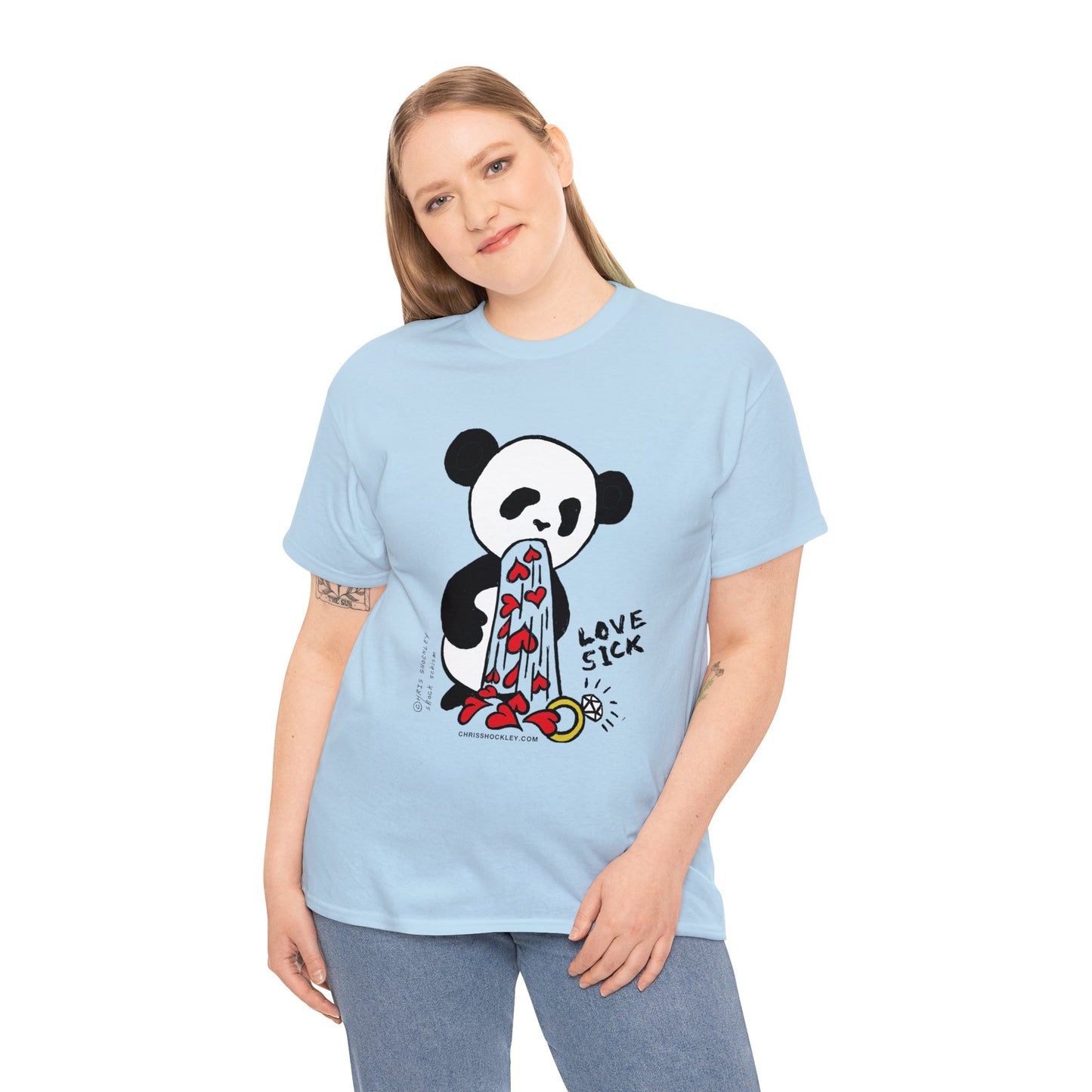 Love Sick Panda - Unisex Heavy Cotton Tee