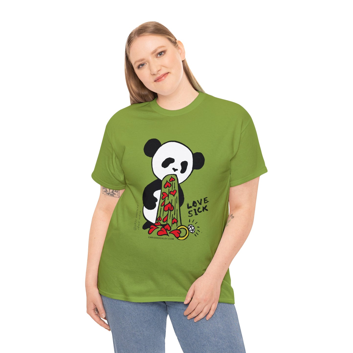 Love Sick Panda - Unisex Heavy Cotton Tee