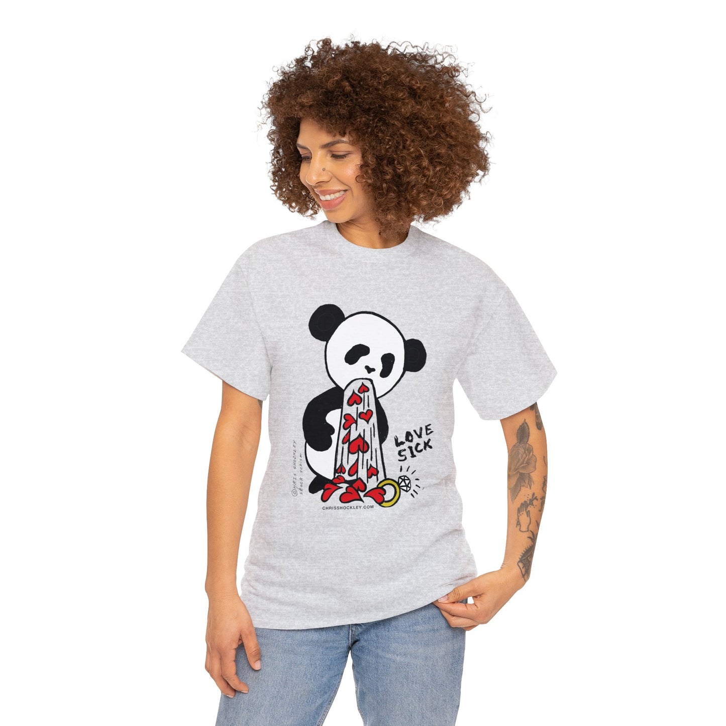Love Sick Panda - Unisex Heavy Cotton Tee