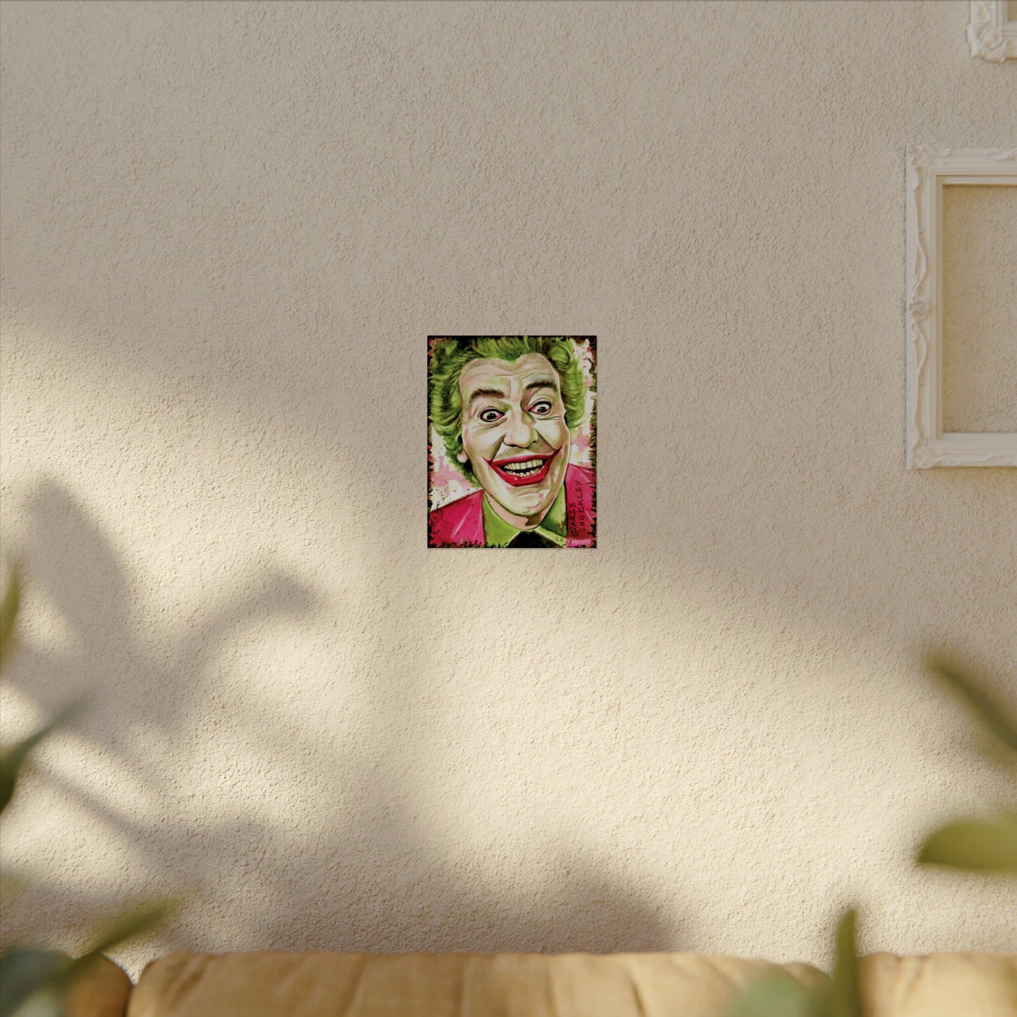 A Joke A Day Keeps the Gloom Away - Textured Watercolor Matte Print