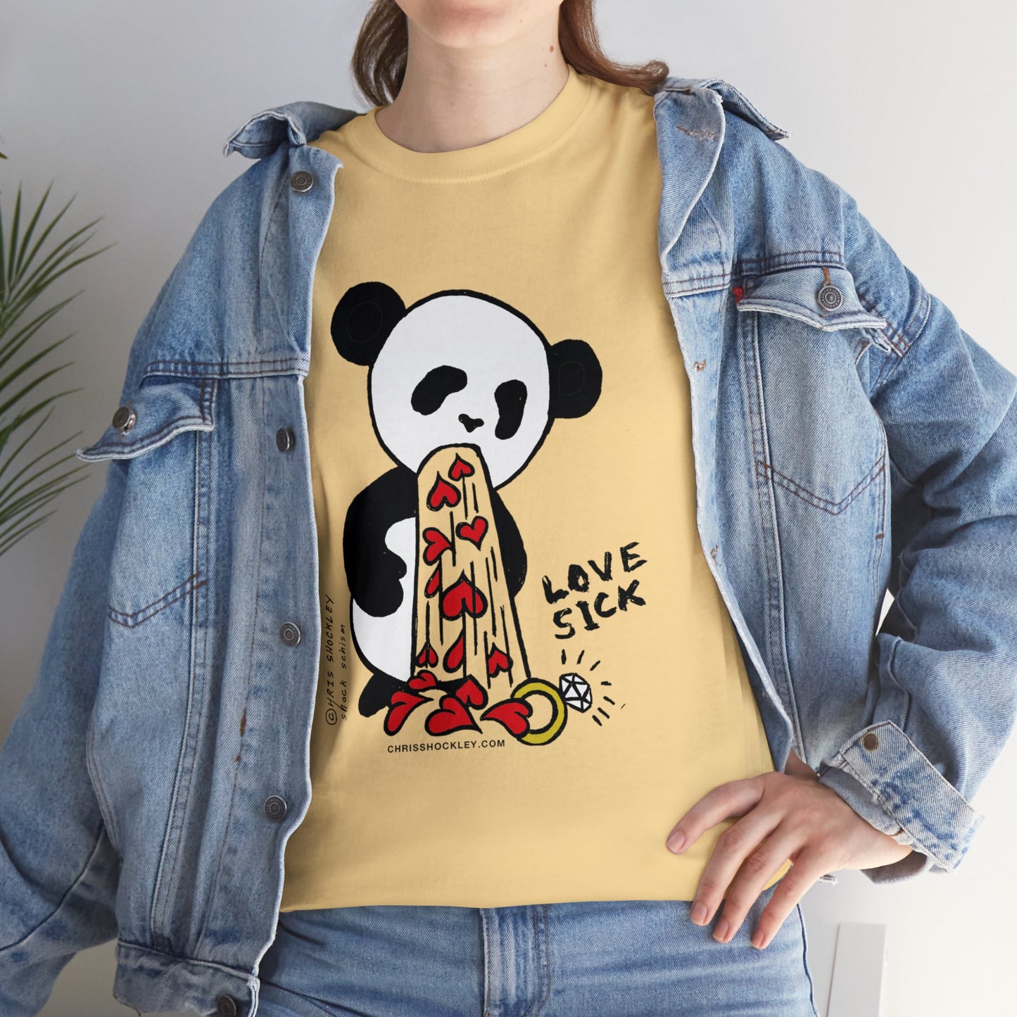 Love Sick Panda - Unisex Heavy Cotton Tee