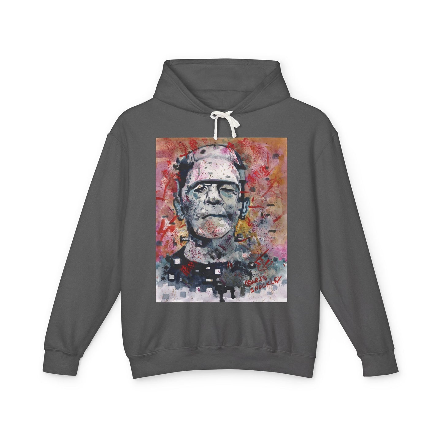 Glitch Monster (Frankenstein) Graphic Lightweight Hoodie for Horror Fans