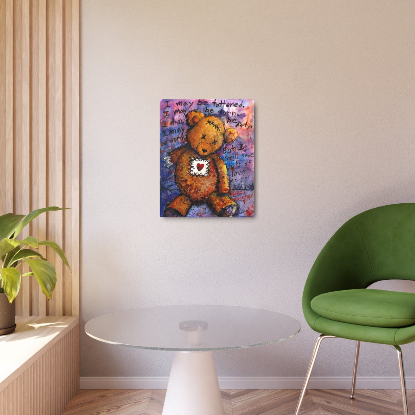 I may be tattered... But I still have lots of love to give. - Metal Art Print