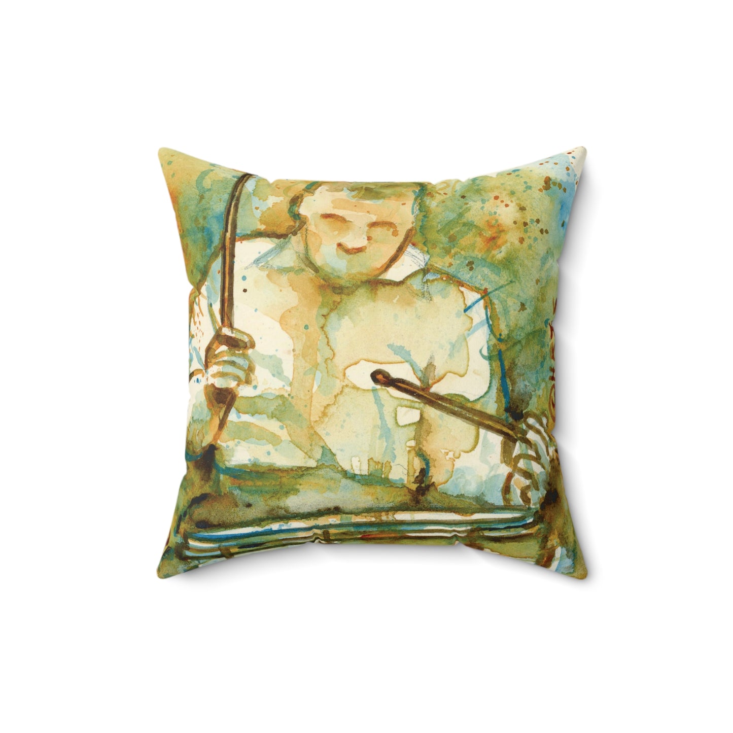 Burning - Spun Polyester Square Pillow
