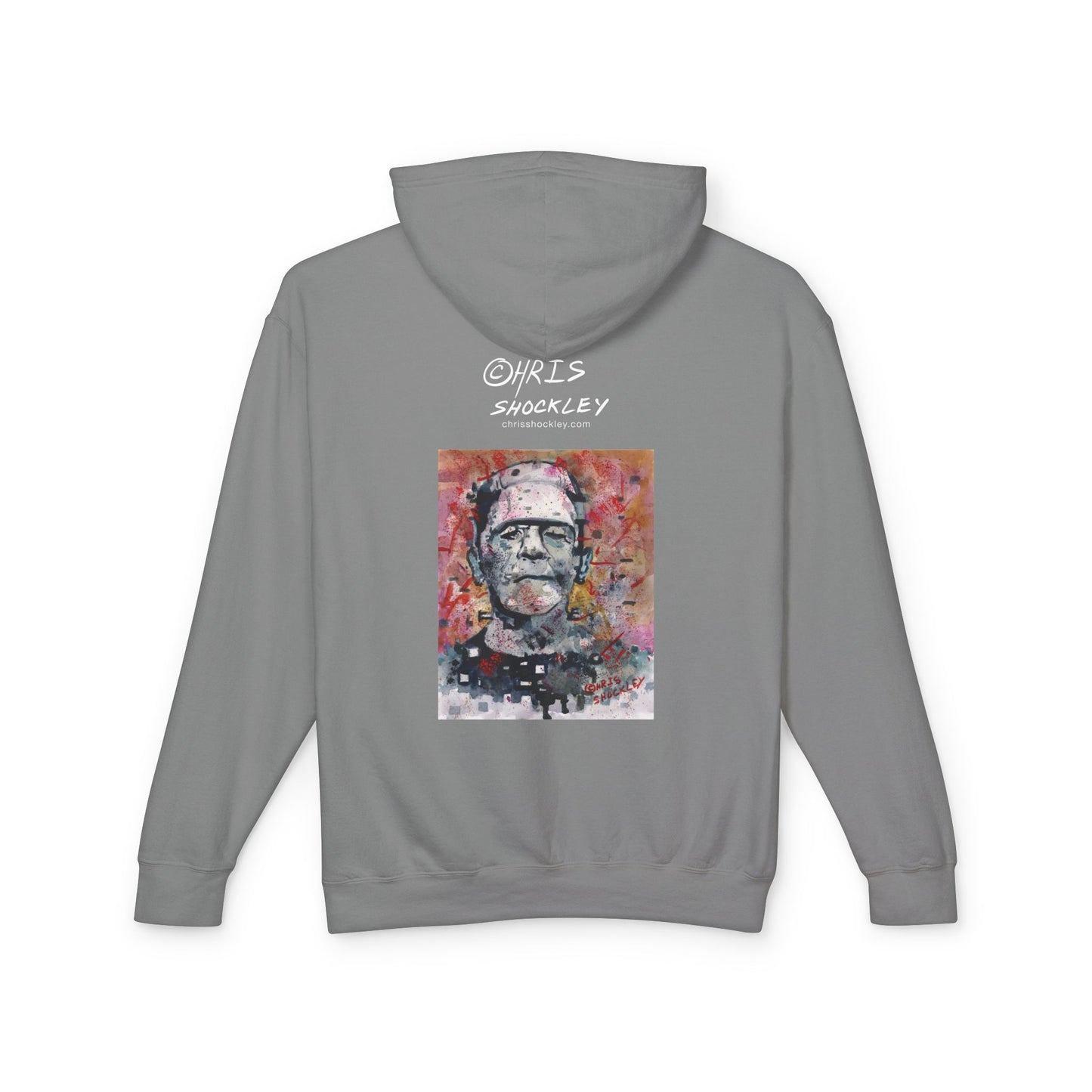 Glitch Monster (Frankenstein) Graphic Lightweight Hoodie for Horror Fans