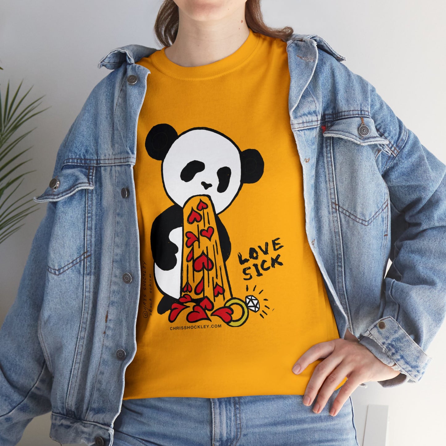 Love Sick Panda - Unisex Heavy Cotton Tee