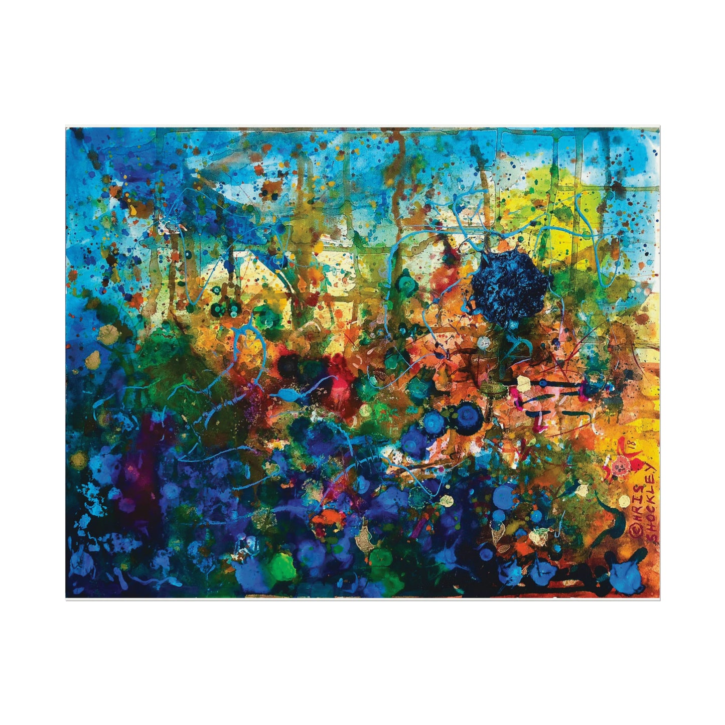 Dissolution and Rebirth - Textured Watercolor Matte Posters