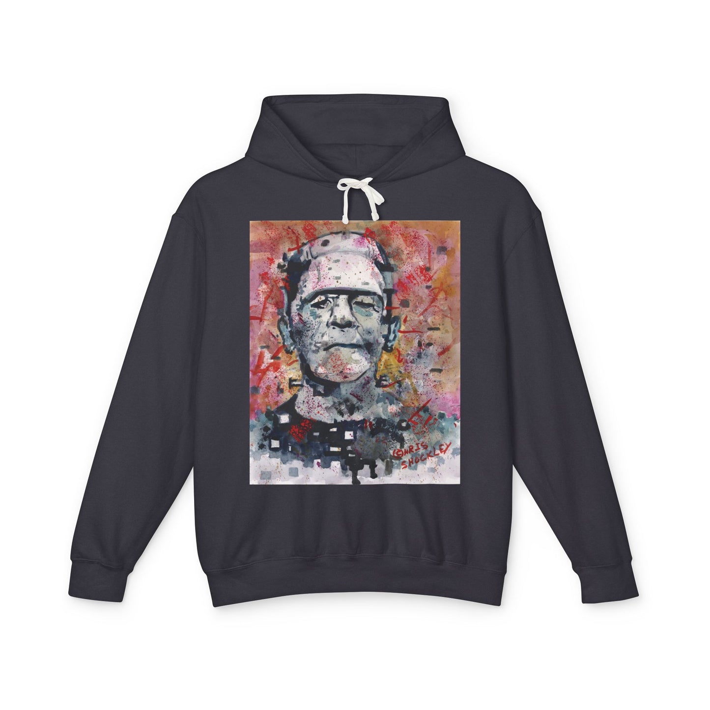 Glitch Monster (Frankenstein) Graphic Lightweight Hoodie for Horror Fans