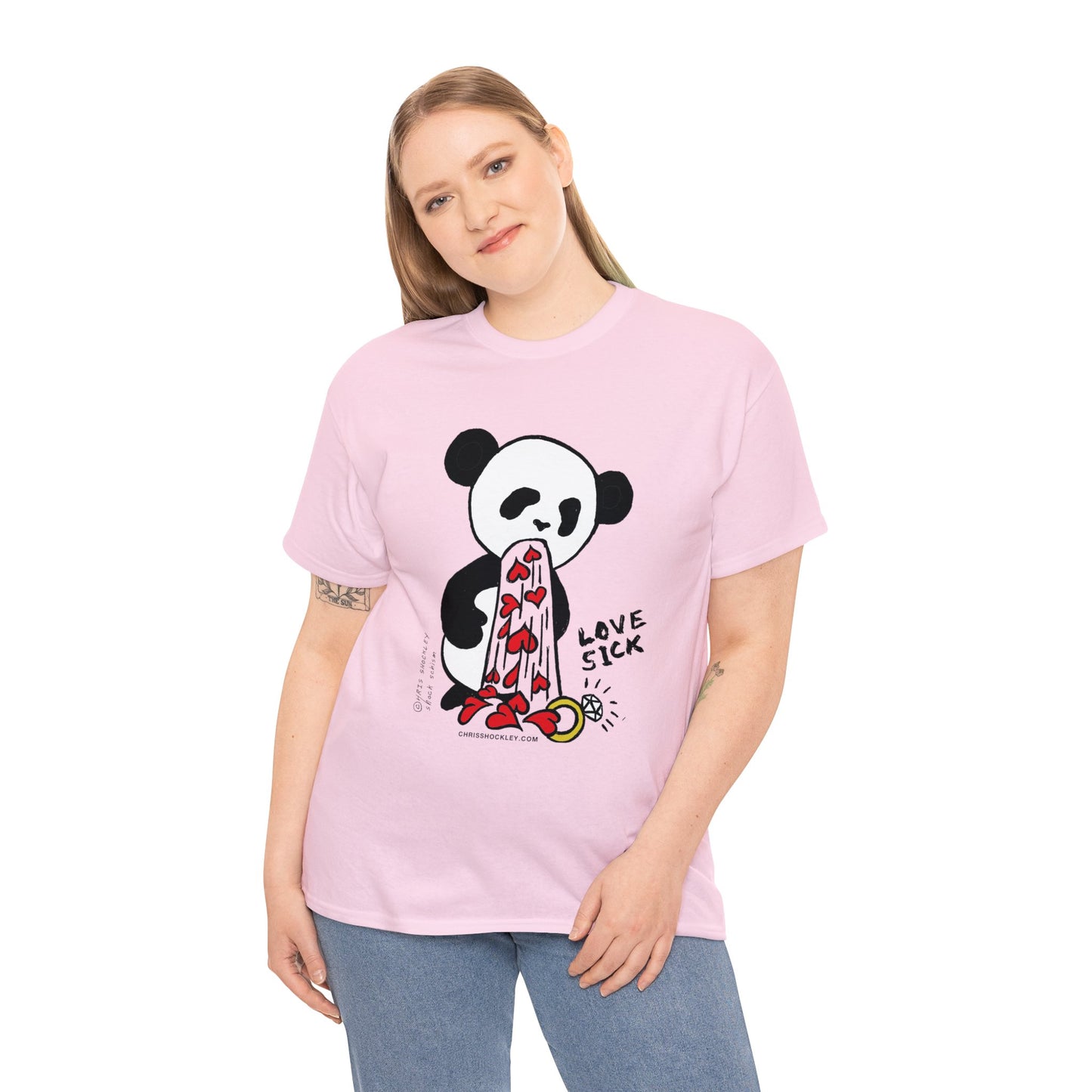 Love Sick Panda - Unisex Heavy Cotton Tee