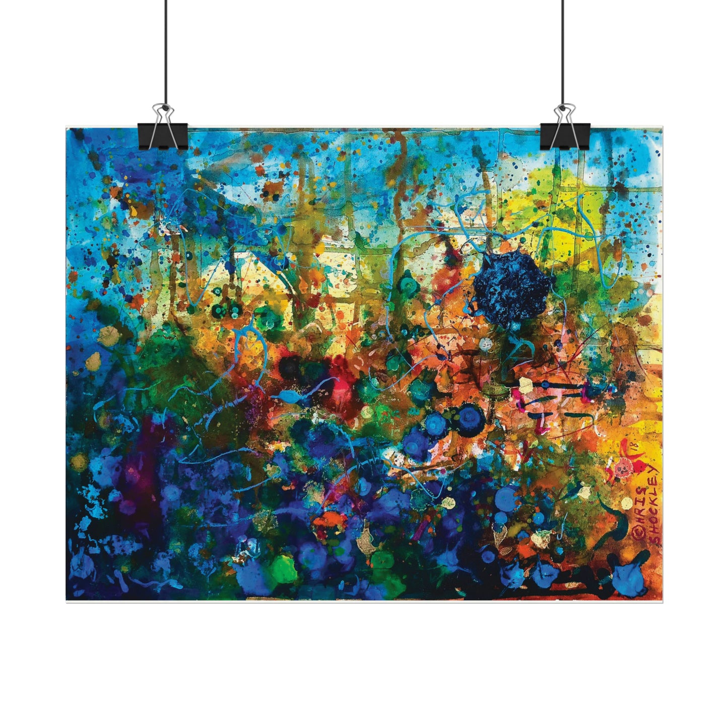 Dissolution and Rebirth - Textured Watercolor Matte Posters