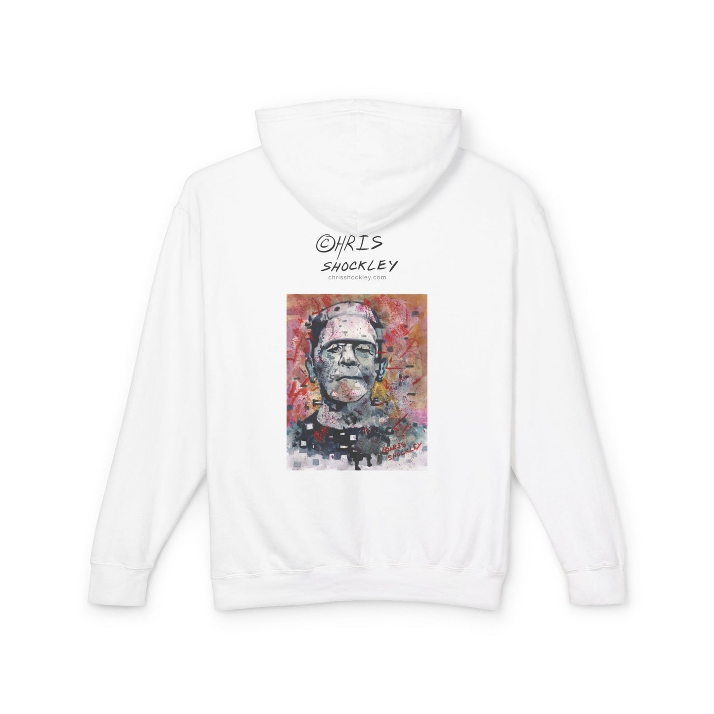 Glitch Monster (Frankenstein) Graphic Lightweight Hoodie for Horror Fans