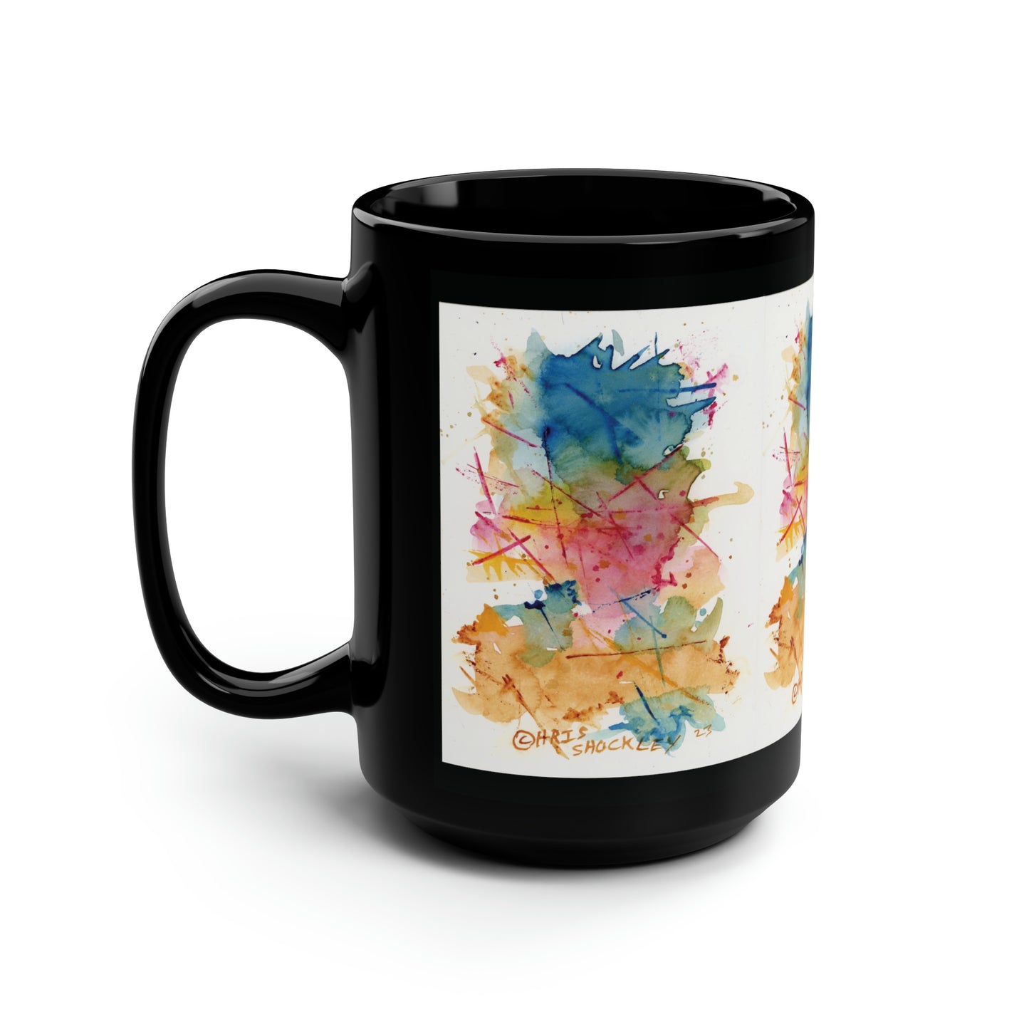Echoes of spring 2 - Black Mug, 15oz