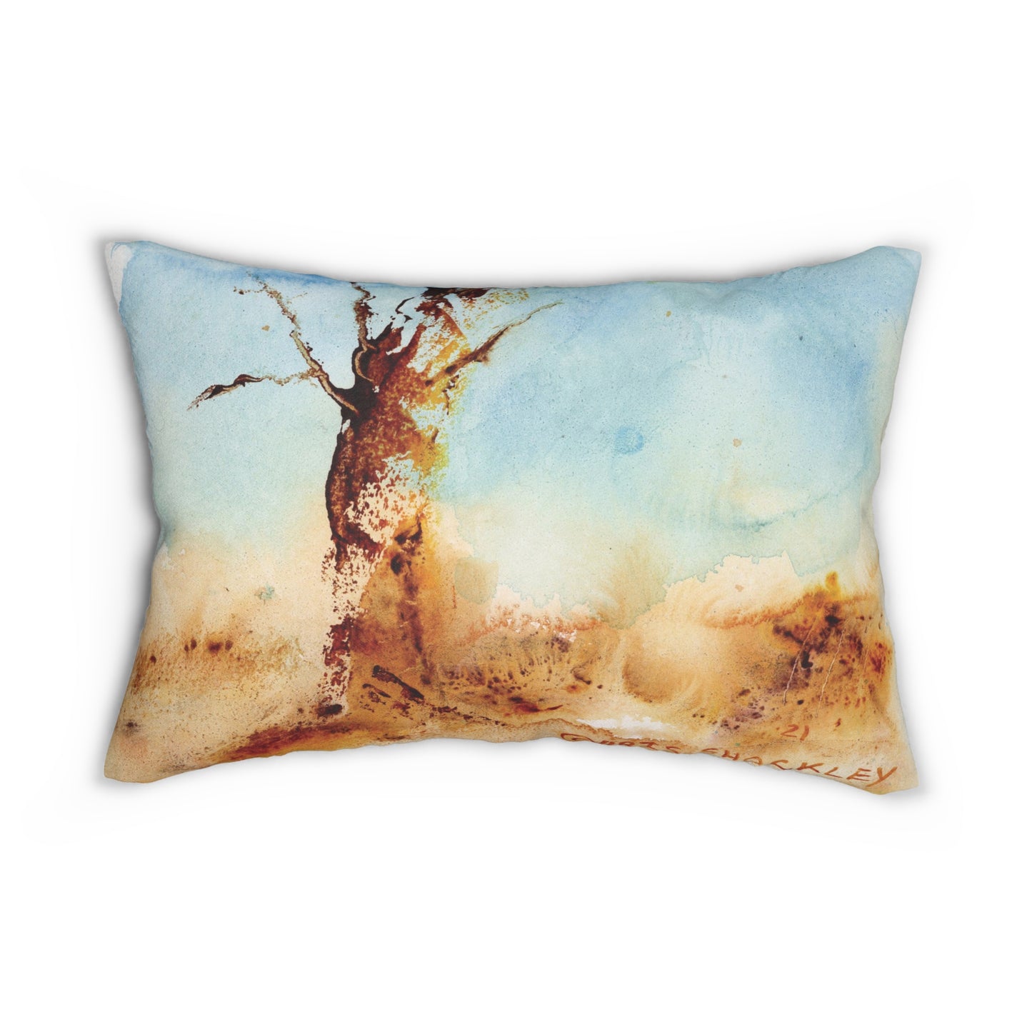 Golden Ghost - Spun Polyester Lumbar Pillow