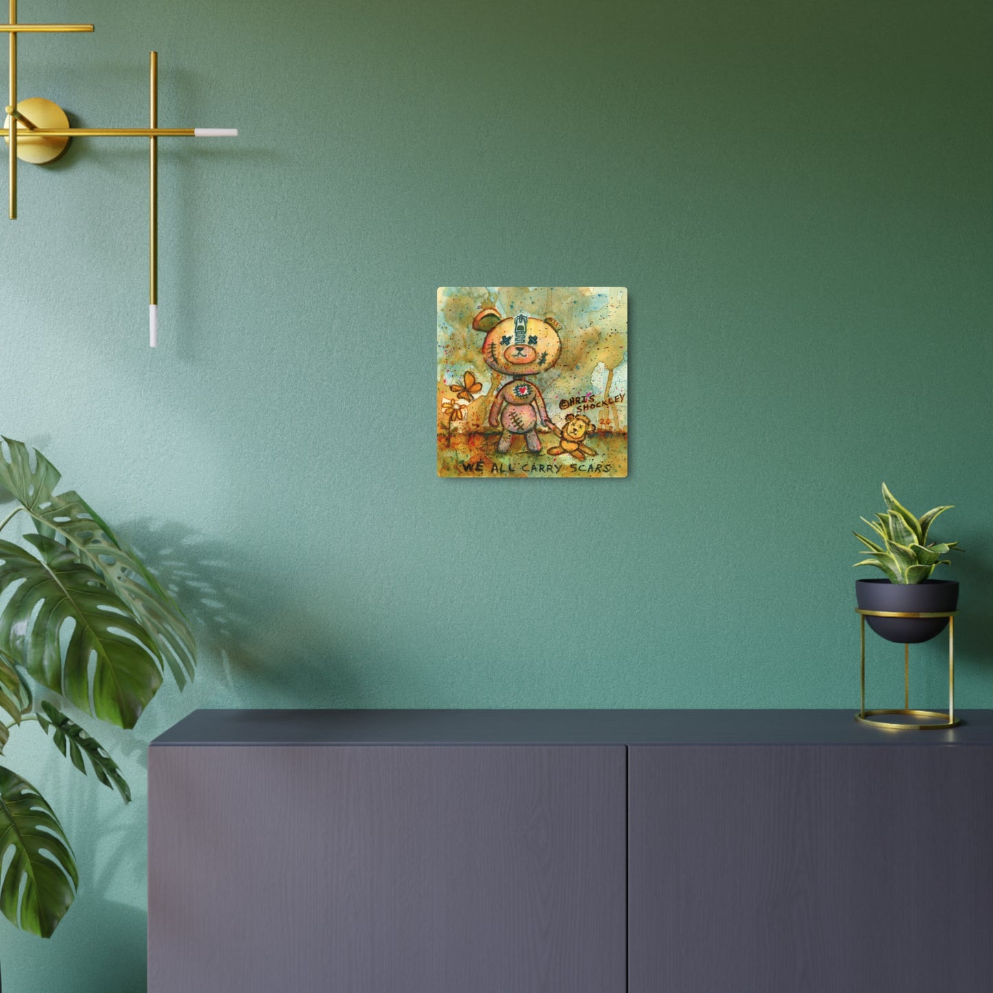 We All Carry Scars - Metal Art Print