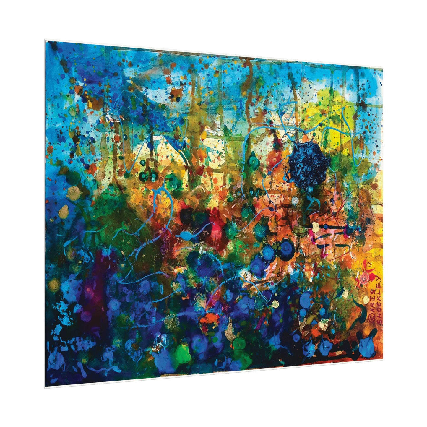 Dissolution and Rebirth - Textured Watercolor Matte Posters