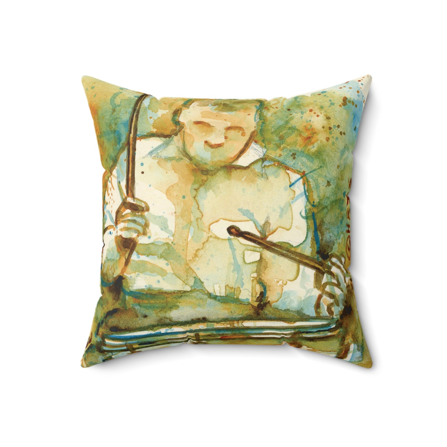 Burning - Spun Polyester Square Pillow