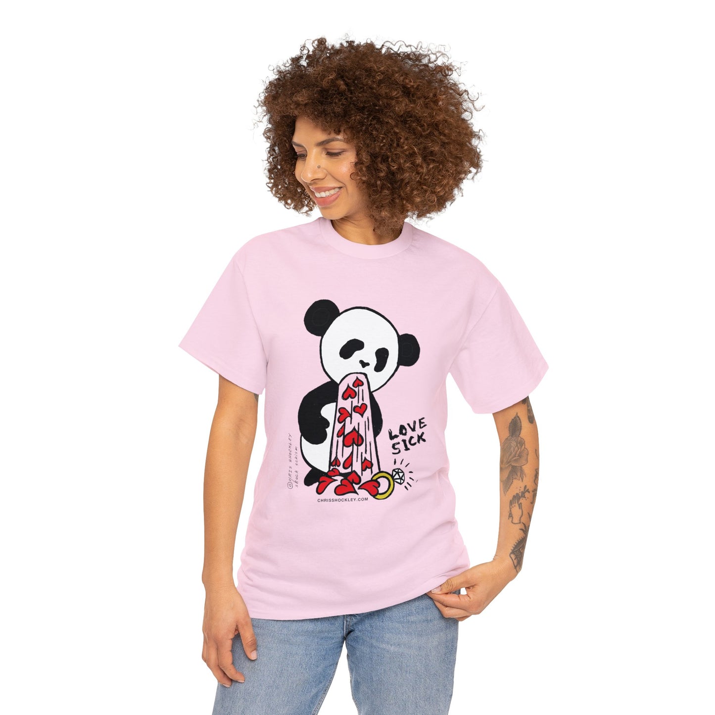 Love Sick Panda - Unisex Heavy Cotton Tee