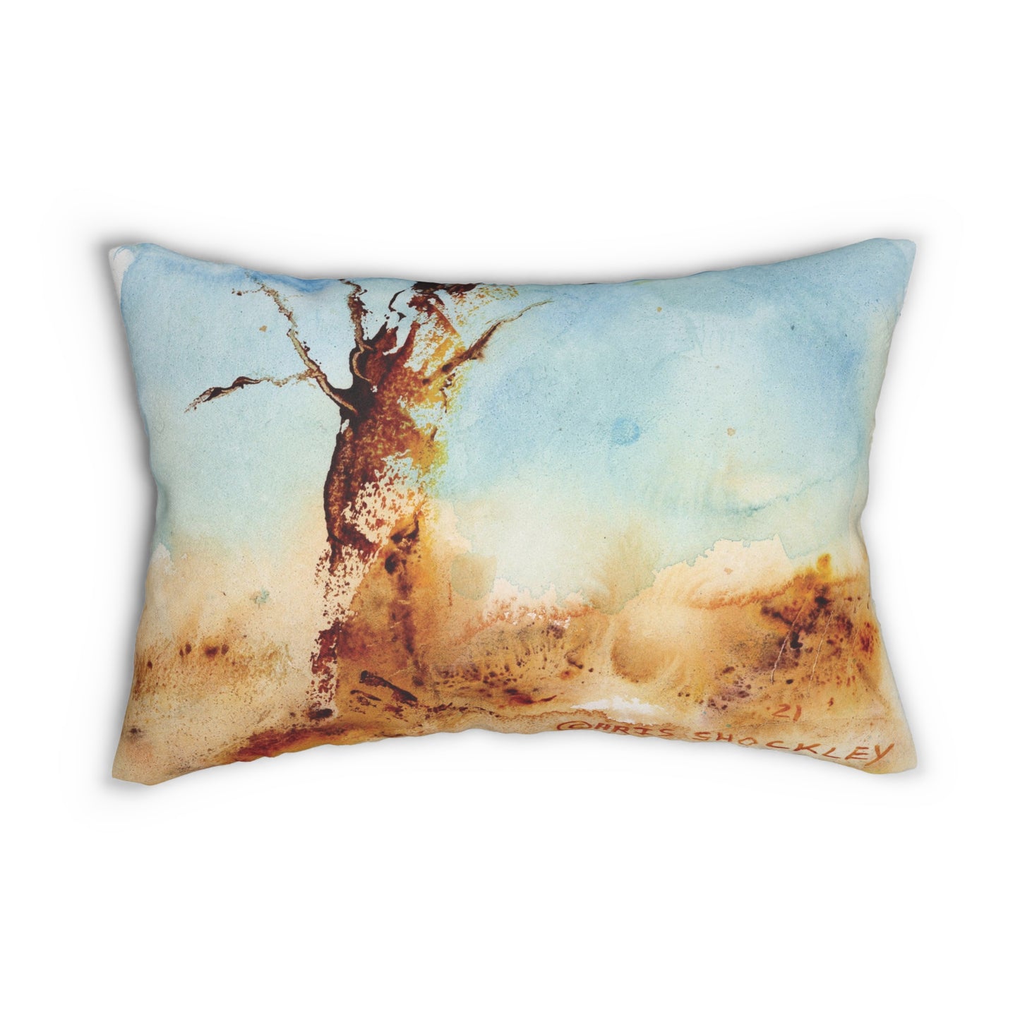 Golden Ghost - Spun Polyester Lumbar Pillow