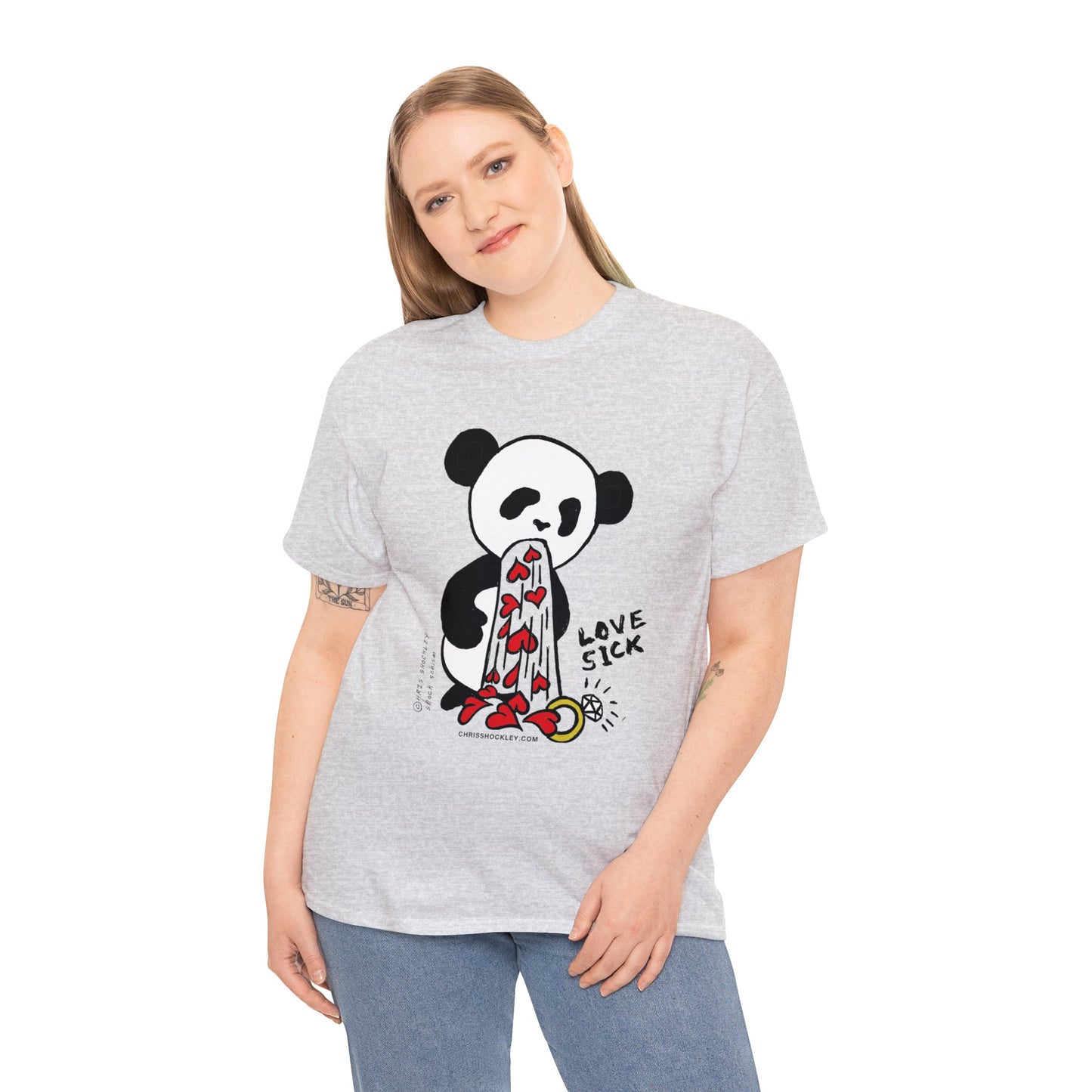 Love Sick Panda - Unisex Heavy Cotton Tee