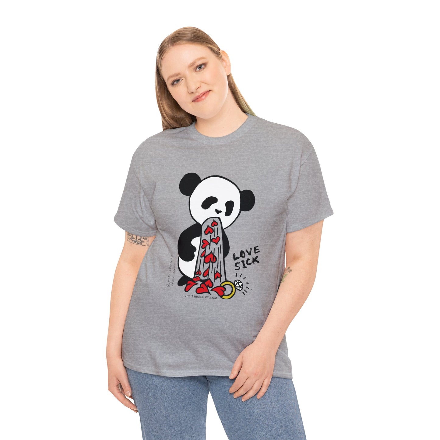 Love Sick Panda - Unisex Heavy Cotton Tee