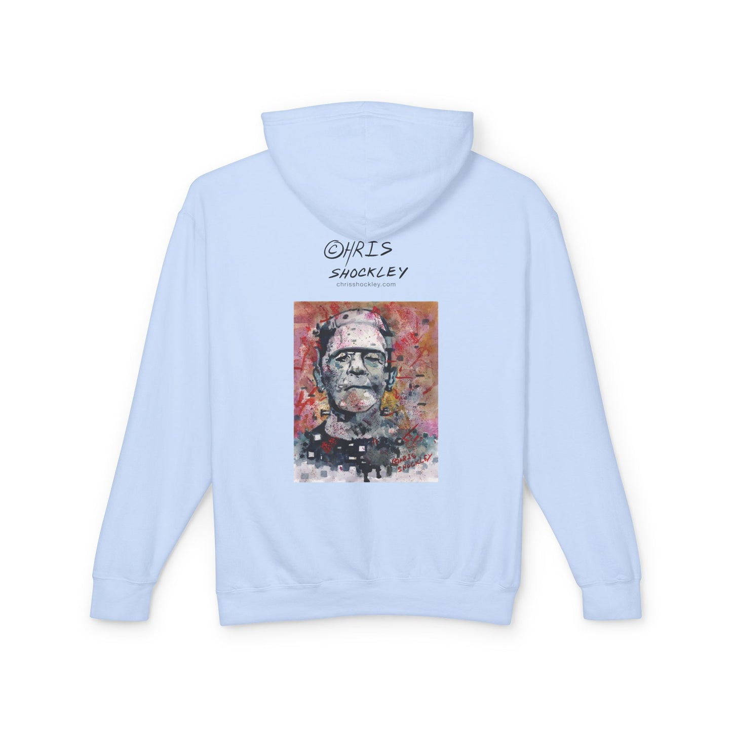 Glitch Monster (Frankenstein) Graphic Lightweight Hoodie for Horror Fans