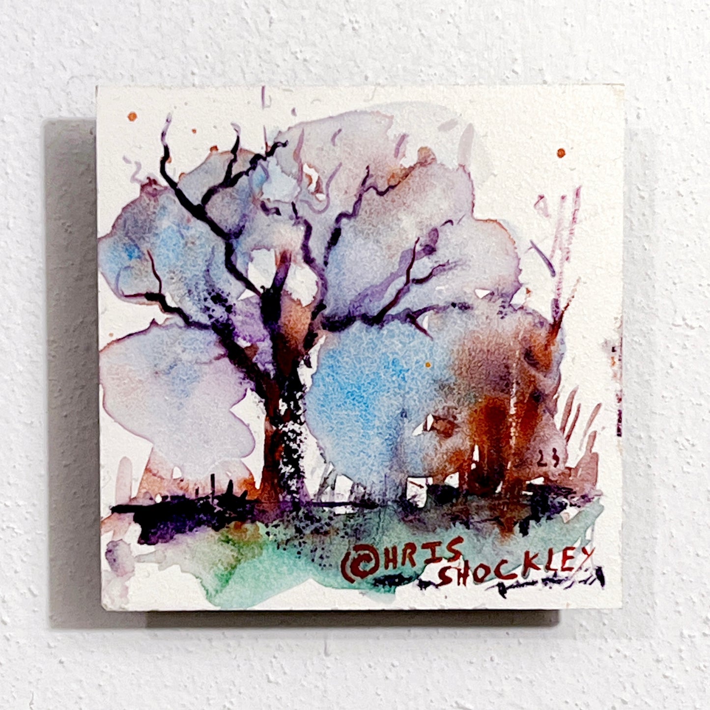 4"x4" original painting: "The Beauty of Fragility"