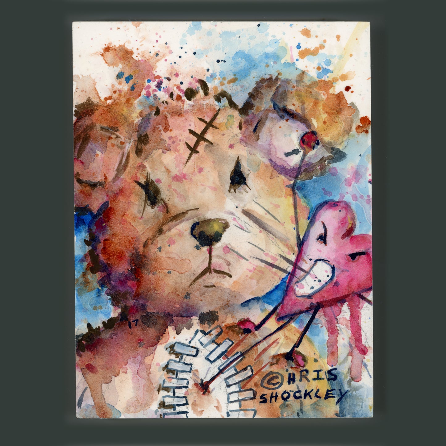 Listen To Your Heart Before It Gets Pissed - original painting