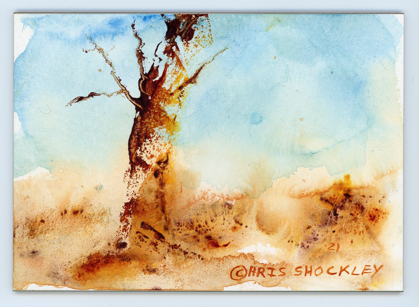 GOLDEN GHOST - original painting