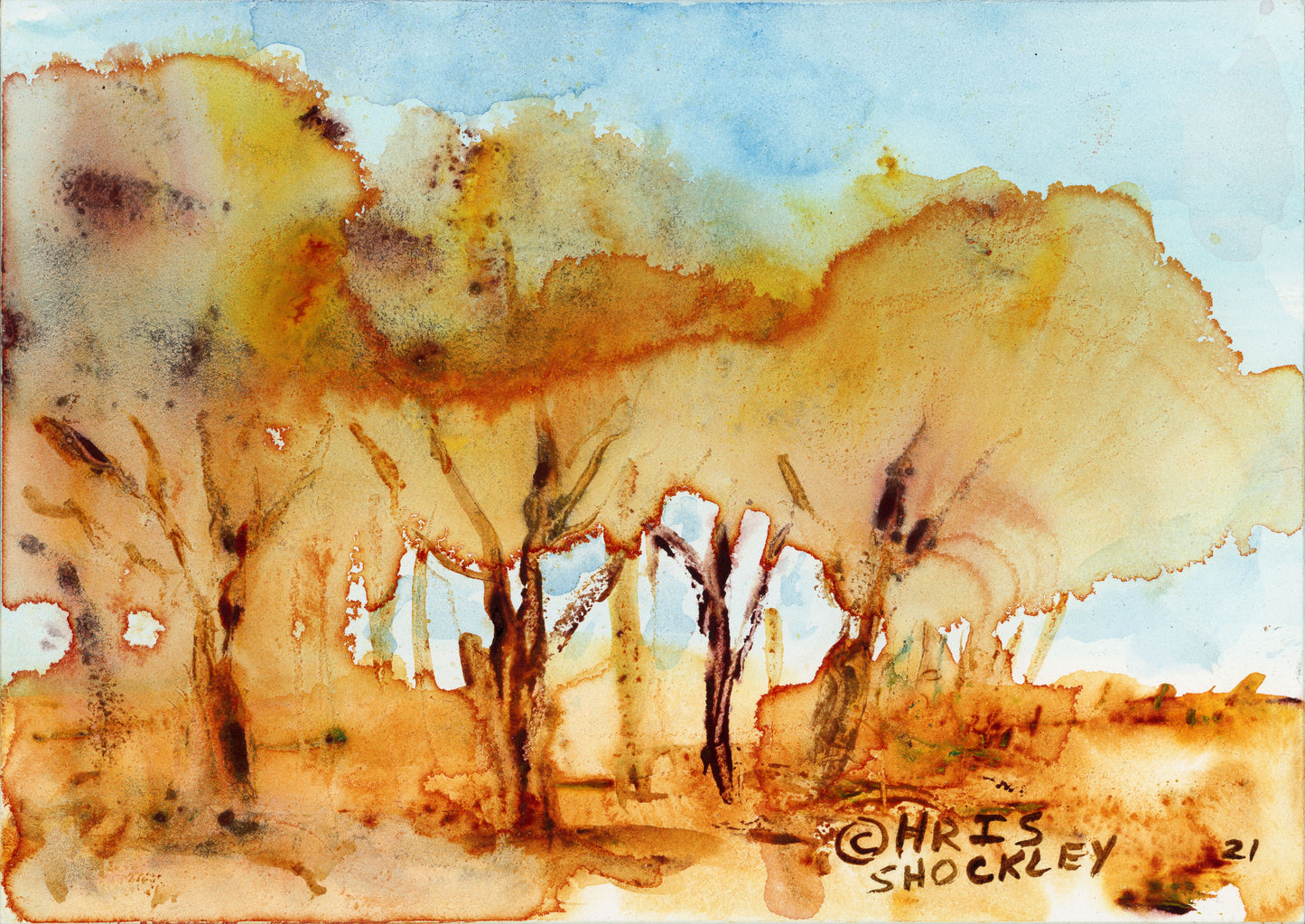 AUTUMN APPARITIONS - original painting