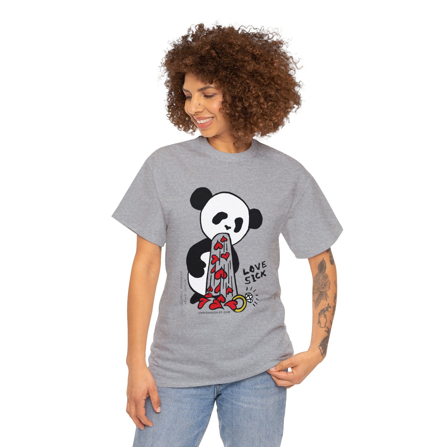 Love Sick Panda - Unisex Heavy Cotton Tee