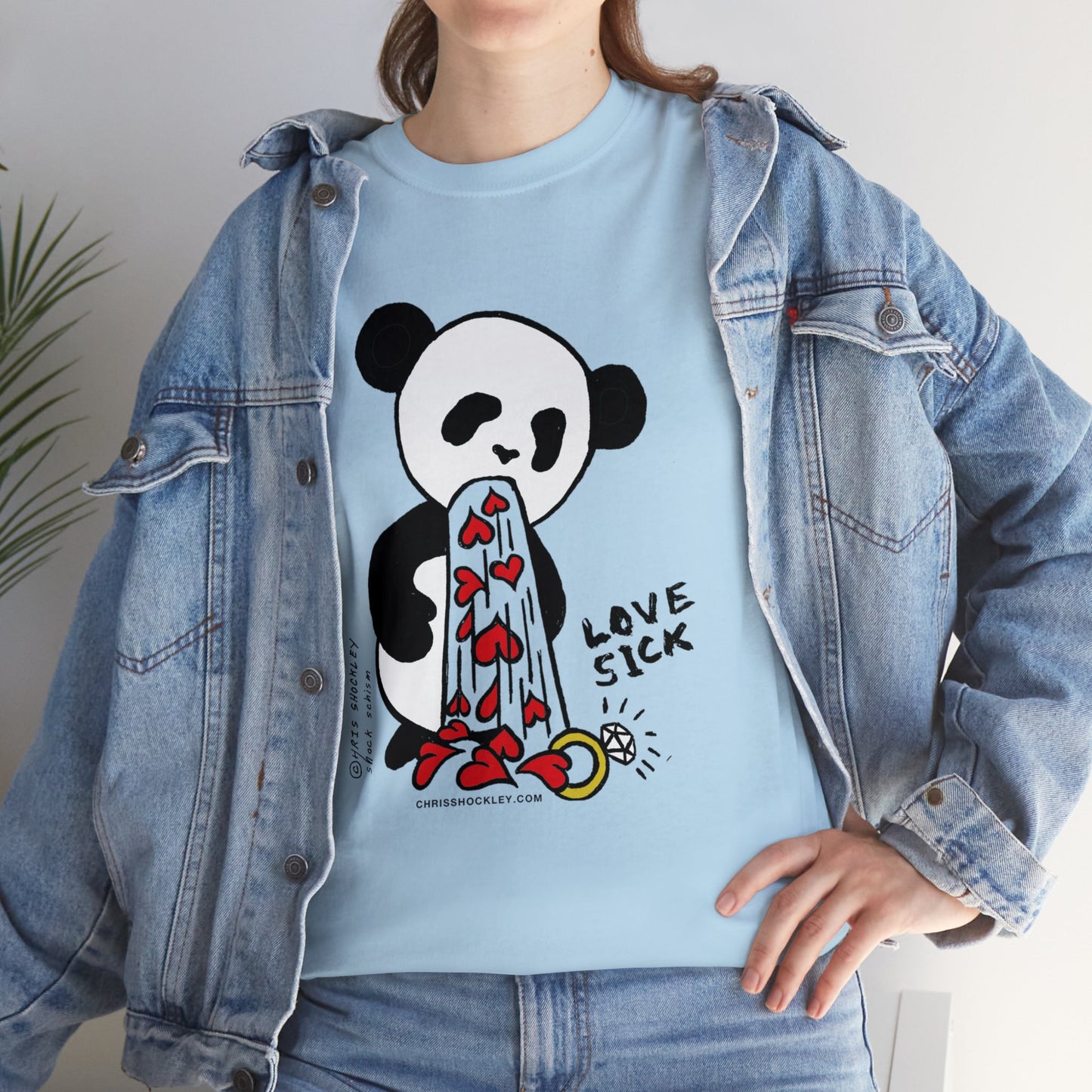 Love Sick Panda - Unisex Heavy Cotton Tee